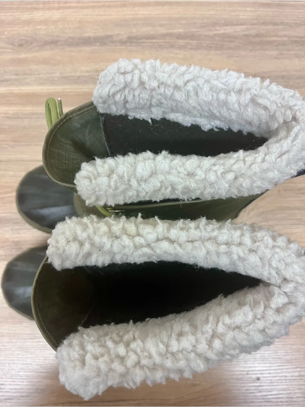 Sorel Green PAC Nylon Winter Boots Men’s Size 10.5